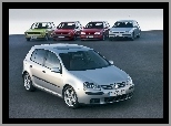 Volkswagen Golf 5, Volkswagen Golf 4, Volkswagen Golf 2, Volkswagen Golf 1, Volkswagen Golf 3